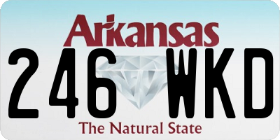 AR license plate 246WKD