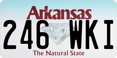 AR license plate 246WKI