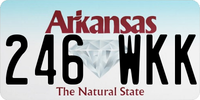 AR license plate 246WKK