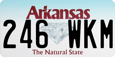 AR license plate 246WKM