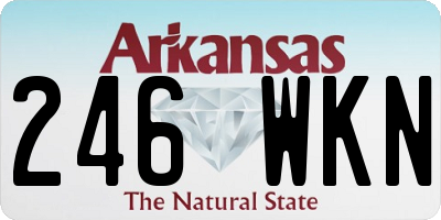 AR license plate 246WKN
