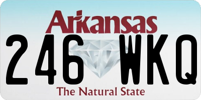 AR license plate 246WKQ