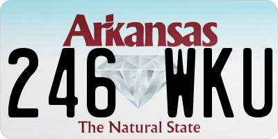 AR license plate 246WKU