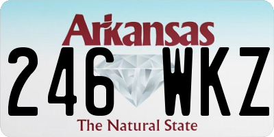 AR license plate 246WKZ