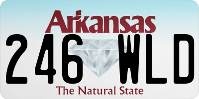 AR license plate 246WLD