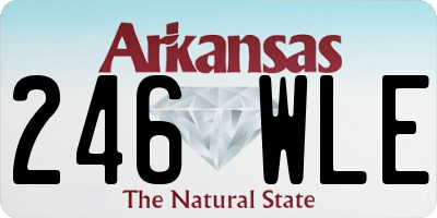 AR license plate 246WLE