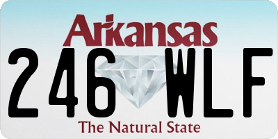 AR license plate 246WLF