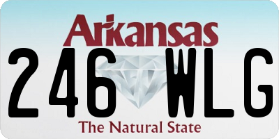AR license plate 246WLG