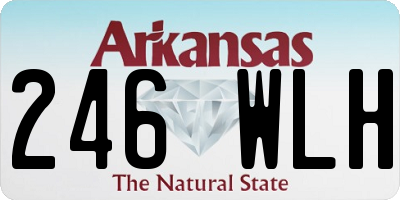 AR license plate 246WLH