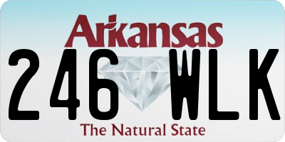 AR license plate 246WLK