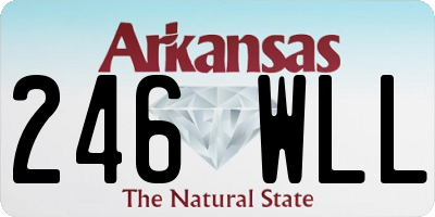 AR license plate 246WLL