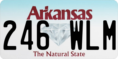 AR license plate 246WLM