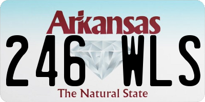 AR license plate 246WLS