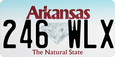 AR license plate 246WLX