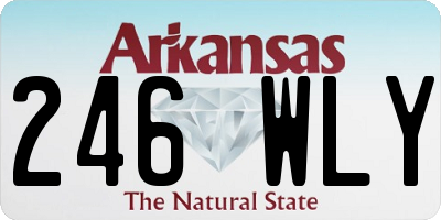 AR license plate 246WLY