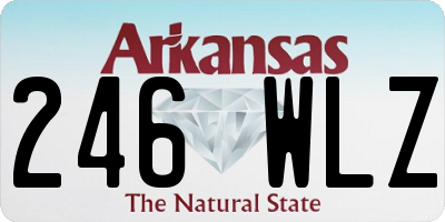 AR license plate 246WLZ