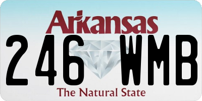 AR license plate 246WMB