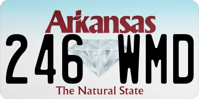 AR license plate 246WMD