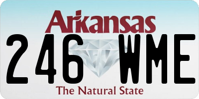 AR license plate 246WME