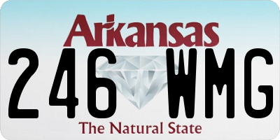 AR license plate 246WMG