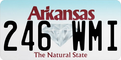 AR license plate 246WMI