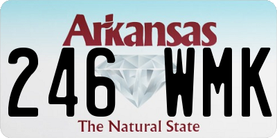 AR license plate 246WMK