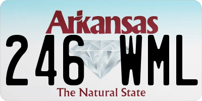 AR license plate 246WML