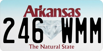 AR license plate 246WMM