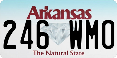 AR license plate 246WMO