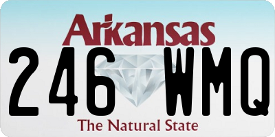 AR license plate 246WMQ