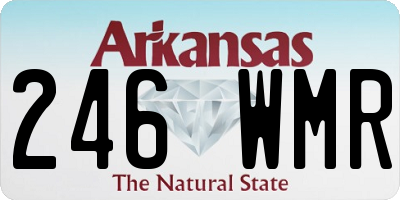 AR license plate 246WMR