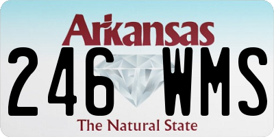 AR license plate 246WMS