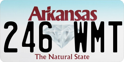 AR license plate 246WMT