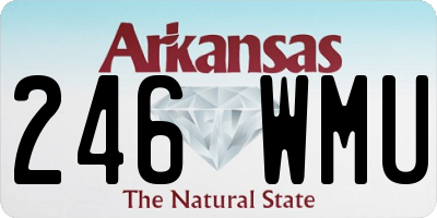 AR license plate 246WMU