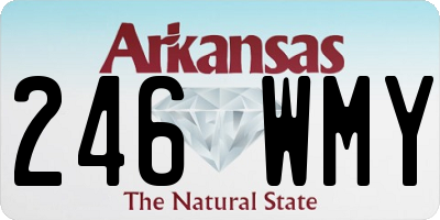 AR license plate 246WMY