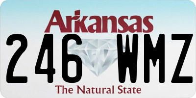 AR license plate 246WMZ