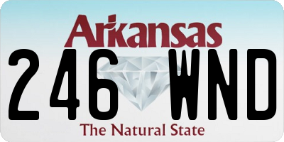 AR license plate 246WND