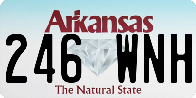 AR license plate 246WNH