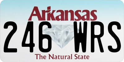 AR license plate 246WRS