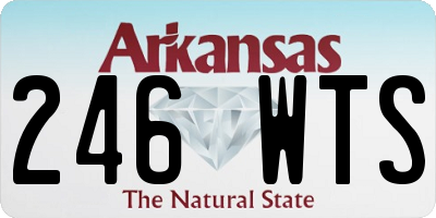 AR license plate 246WTS