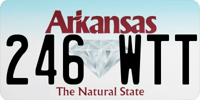 AR license plate 246WTT