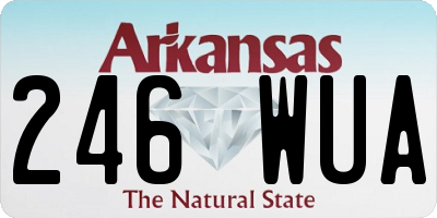 AR license plate 246WUA