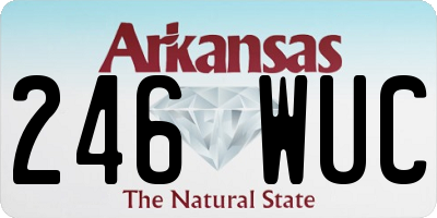 AR license plate 246WUC