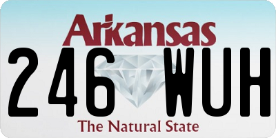 AR license plate 246WUH