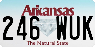 AR license plate 246WUK