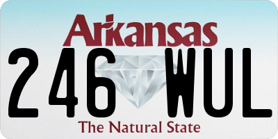 AR license plate 246WUL