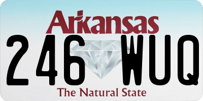 AR license plate 246WUQ