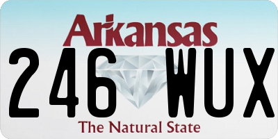 AR license plate 246WUX