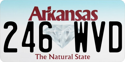 AR license plate 246WVD
