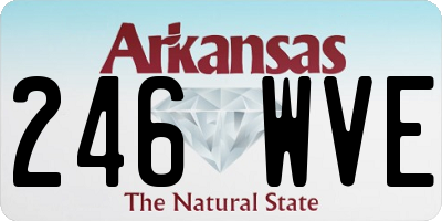 AR license plate 246WVE